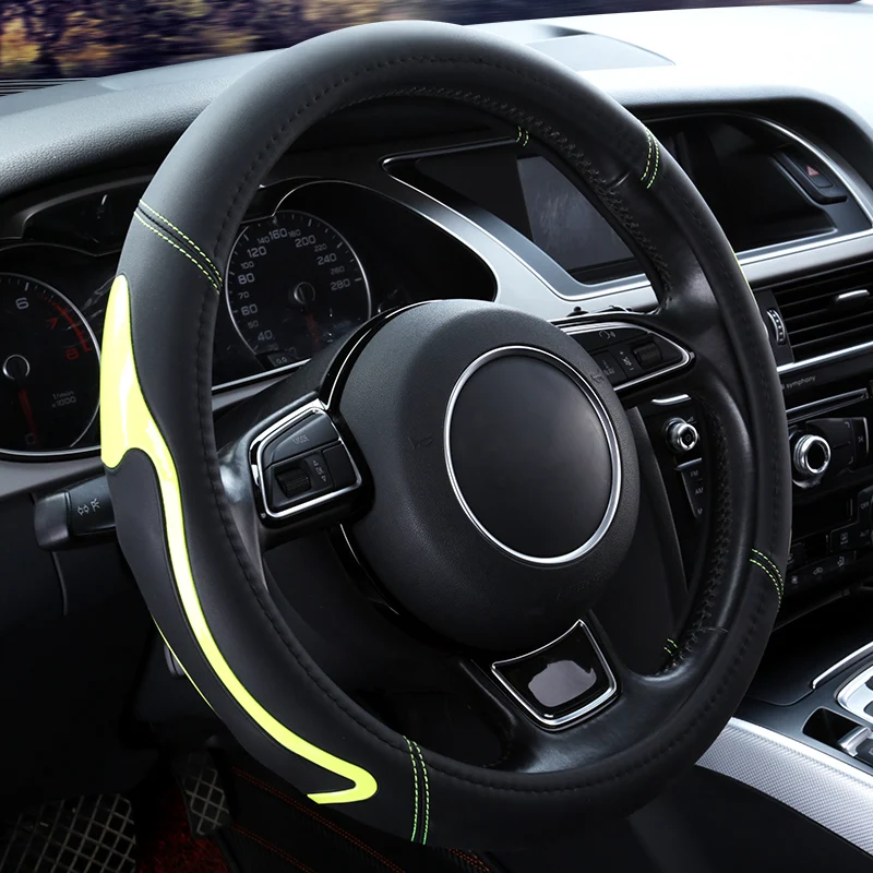 Модный чехол на руль спортивного автомобиля 38 см универсальный нескользящий для