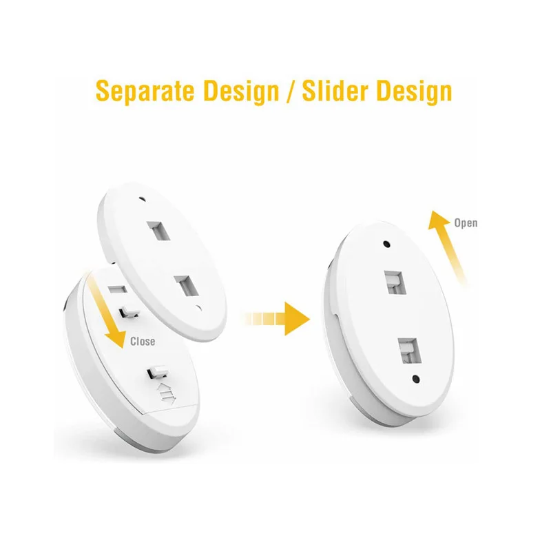 1/6 шт. Беспроводной светодиодный ночсветильник на батарейках | Лампы и освещение