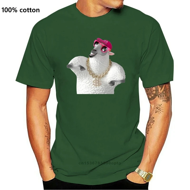 

Cool Classy Rap White Sheep Men'S Tee -Image By Loose Size Top Tee Shirt