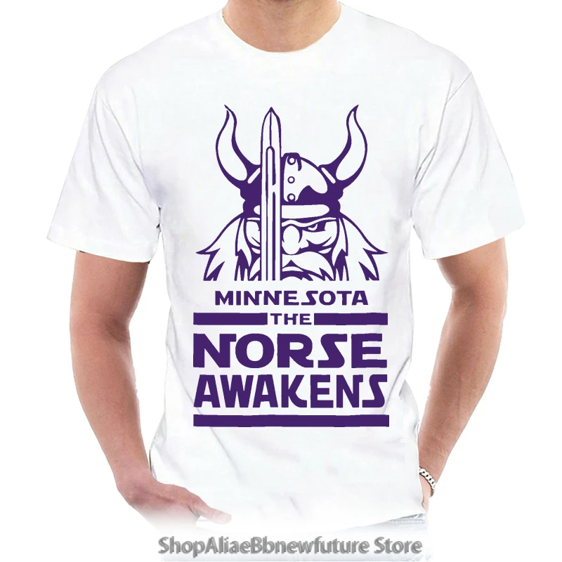

T Shirt 2021 Fashion Men Minnesota The Norse Awakens 100% Cotton 4717Y