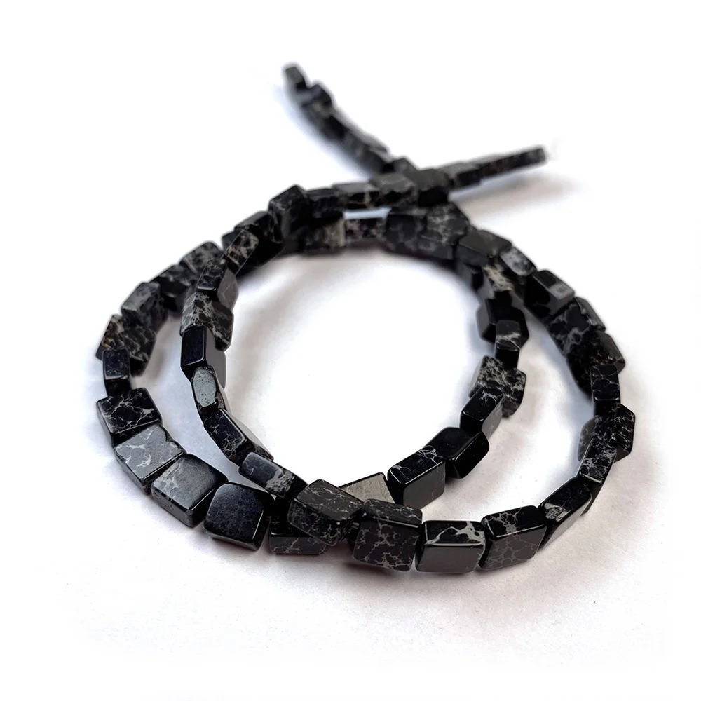 

9Colors Natural Emperor Stone Beads Square Shape Semi-precious Loose Beads for Jewelry Making Necklaces DIY Bracelet Accessories