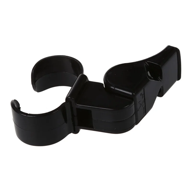 Черный пластиковый Pealess Finger Grip Sports Referee Whistle|Свисток| |