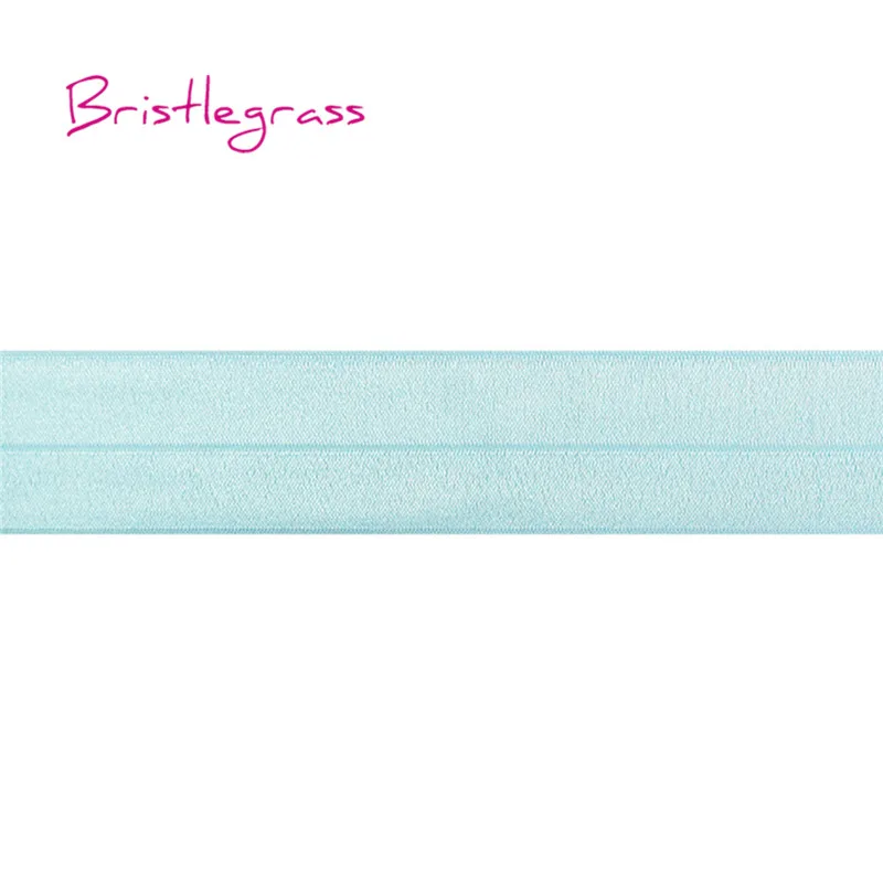 BRISTLEGRASS 5 ярдов 1-1/" 40 мм Блестящий враг складной эластичный спандекс атласная лента для волос галстук платье с повязкой кружевной отделкой DIY шитье ремесло