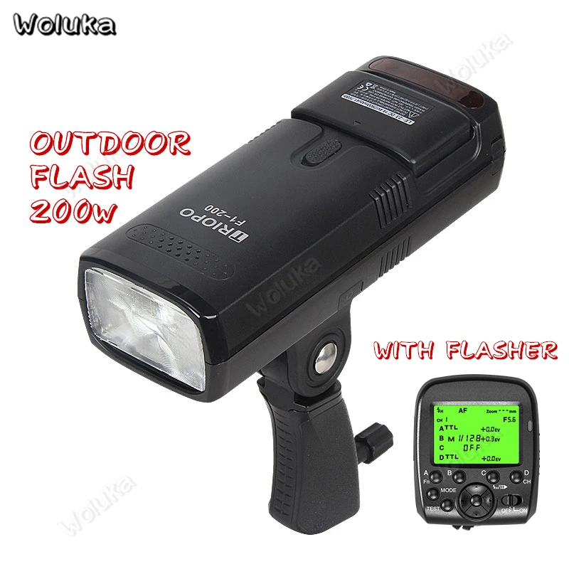 Внешняя вспышка для съемки 200 Вт с аккумуляторным триггером портативная