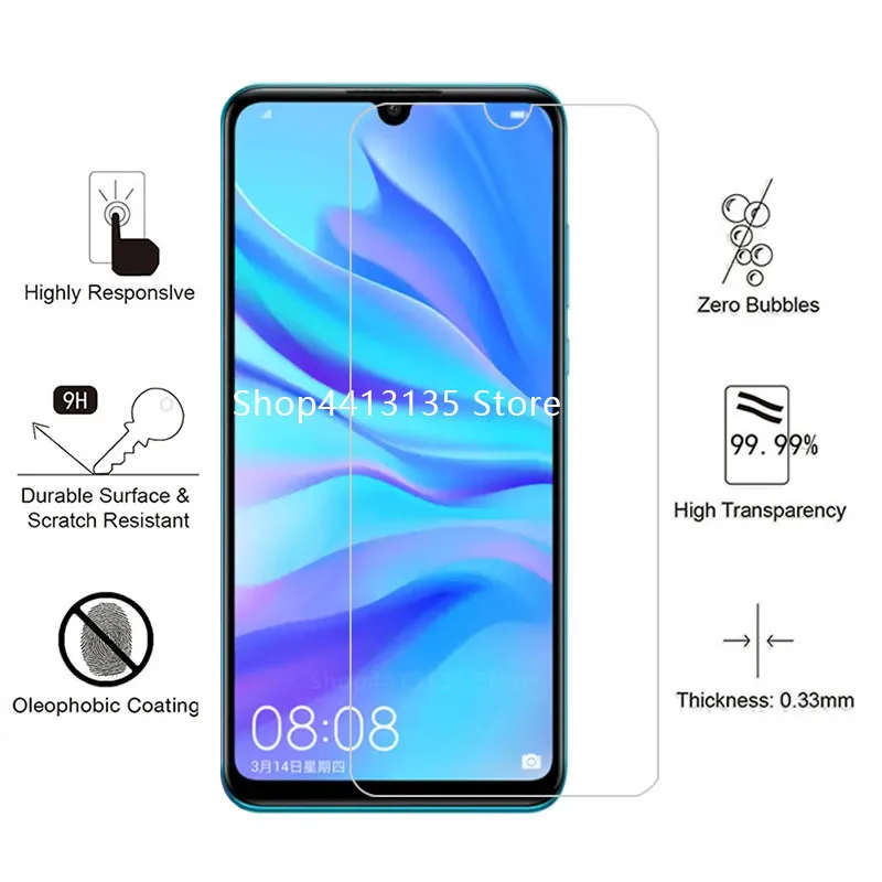 2 шт чехол для телефона из закаленного стекла huawei p30 lite Защитная пленка экрана