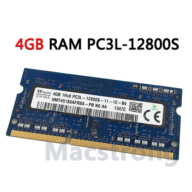 Оригинальный Новый PC3L 12800S объемом памяти 4 ГБ/8 ГБ для MacBook Pro A1278 A1286 Оперативная