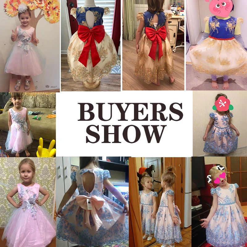 Платье с цветочным узором для девочек Элегантное детское платье принцессы