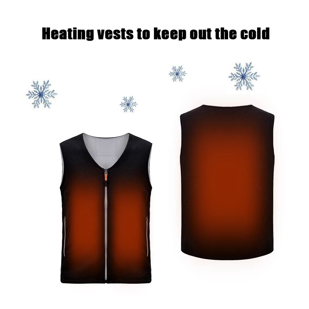 

Adjustable Temperature Heating Vest Cold Winter Warm Vest Graphene Carbon Fiber Heating Vest Men's vest Jacket heated