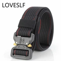 loveslf tactical belt military nylon belt men army style belt automatic metal buckle cinturon quality swat waist strap hunting