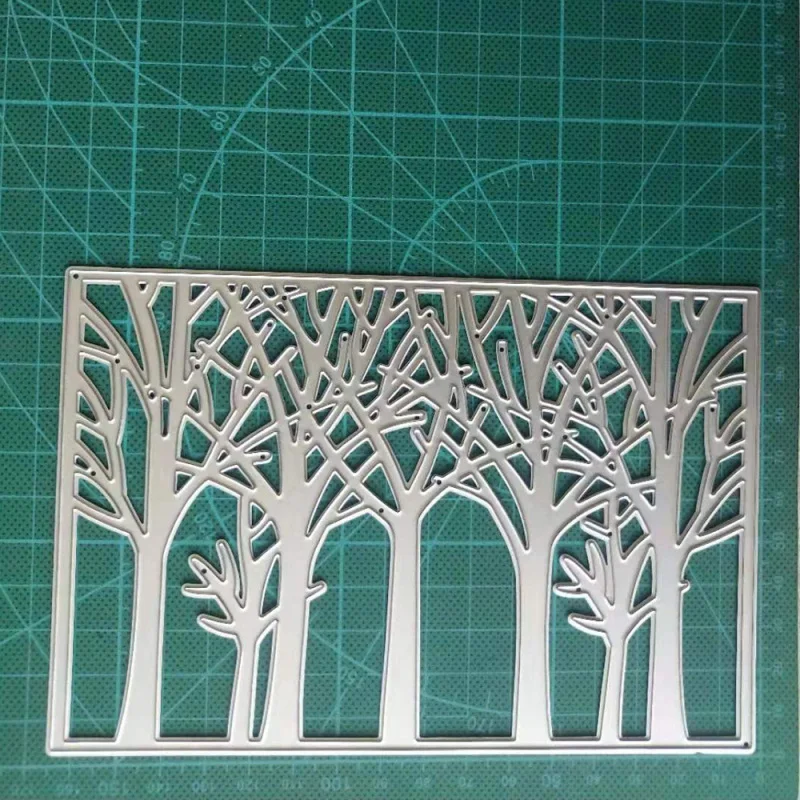 

Christmas Forest Metal Cutting Dies Stencil Tree Background Die Cut Scrapbooking Embossing Stamps And Dies 2019 New Craft