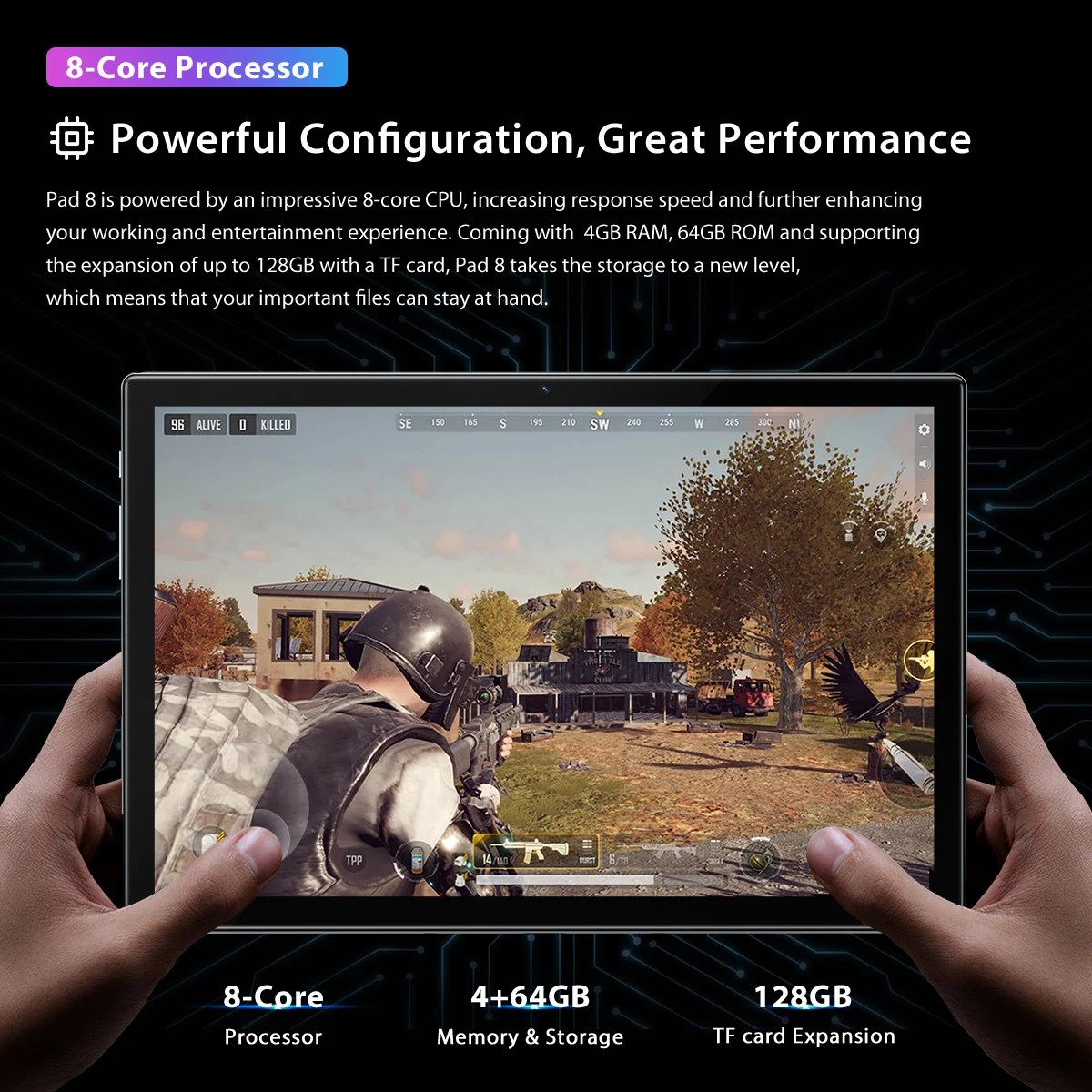 BLACKVIEW планшет с 10 1-дюймовым дисплеем восьмиядерным процессором SC9863A ОЗУ 4 Гб ПЗУ 64
