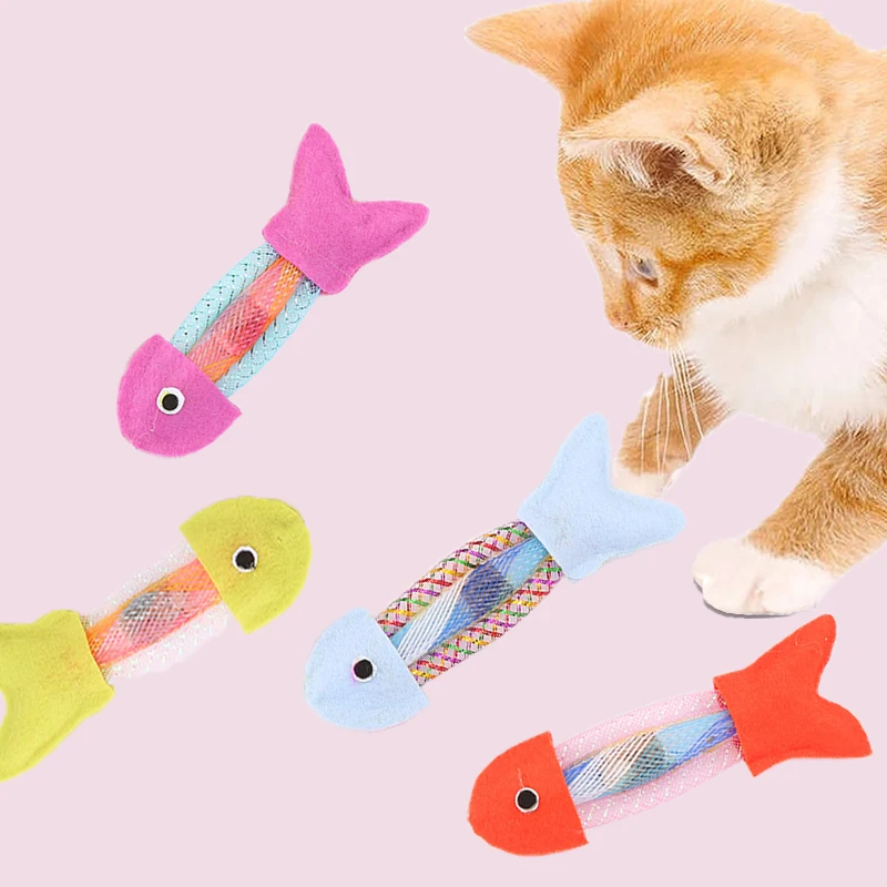 Фото Интерактивная маленькая плюшевая игрушка в форме рыбы кошки виде фруктов