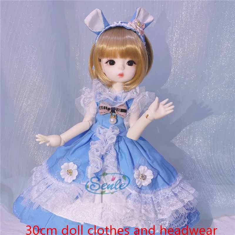 1/6 Одежда для куклы Bjd 30 см аксессуары игрушек Студенческая одежда клетчатая юбка