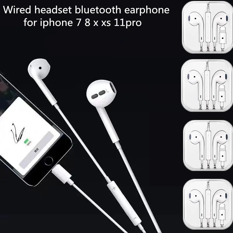Проводные наушники освещение TWS вкладыши Bluetooth гарнитура для смартфонов iPhone 7 8