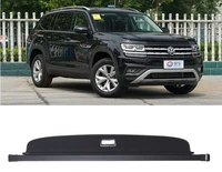 high qualit car rear trunk cargo cover security shield screen shade fits for volkswagen teramon 2017 2019black beige