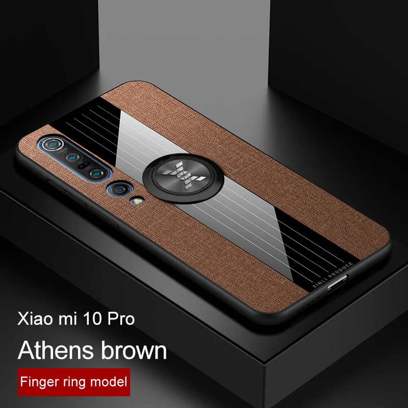 Чехол для телефона Xiaomi Mi 10 Pro Lite чехол с магнитным кольцом тканевый мягкий из ТПУ