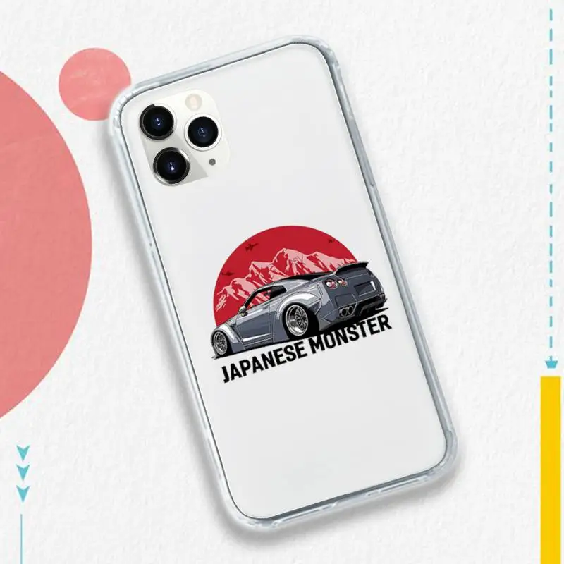 

Anime JDM car AE86 Phone Case Transparent soft For iphone 5 5s 5c se 6 6s 7 8 11 12 plus mini x xs xr pro max