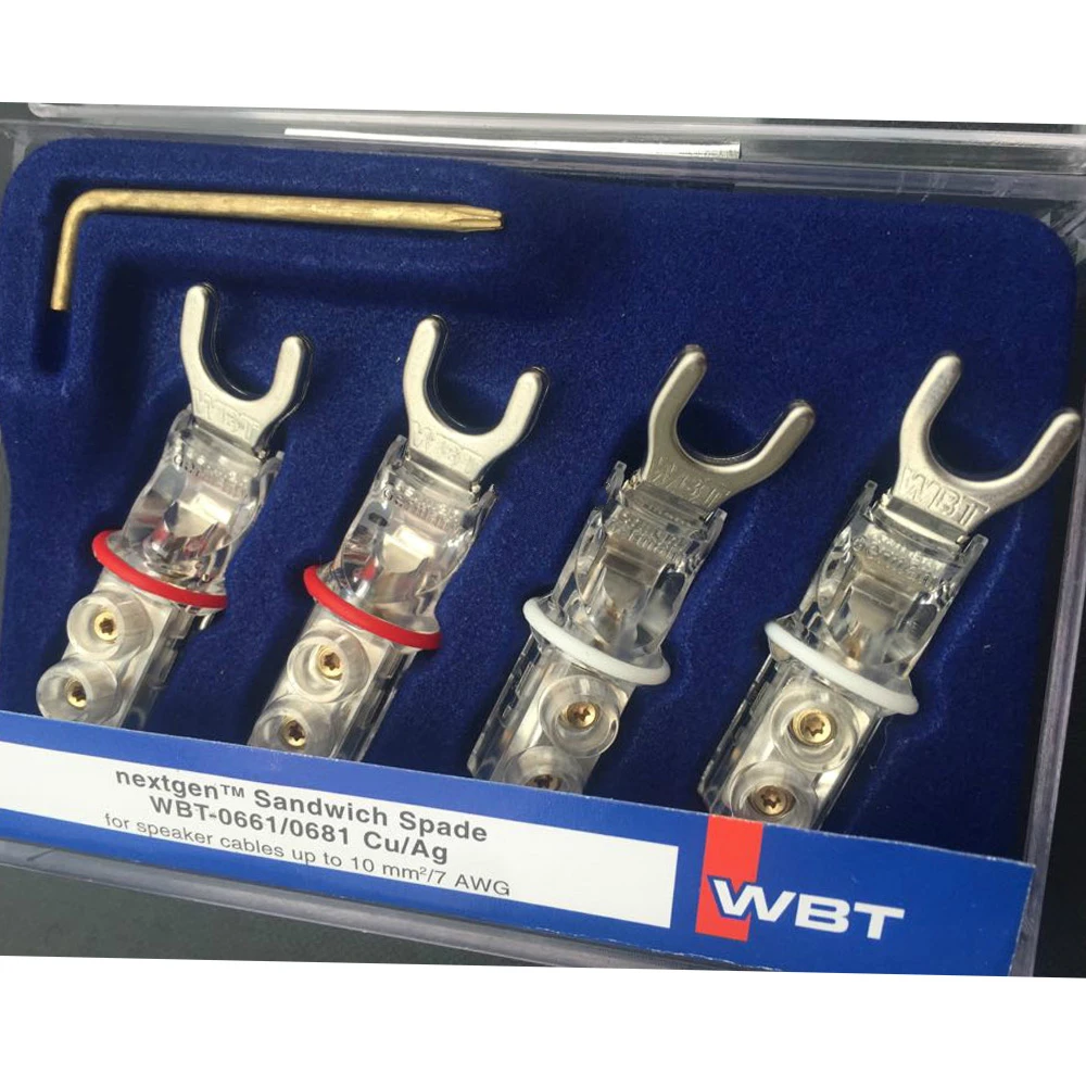 Hi-end WBT-0681 AG серебристый Y-образный штекер бесплатные сварочные Y-образные разъемы