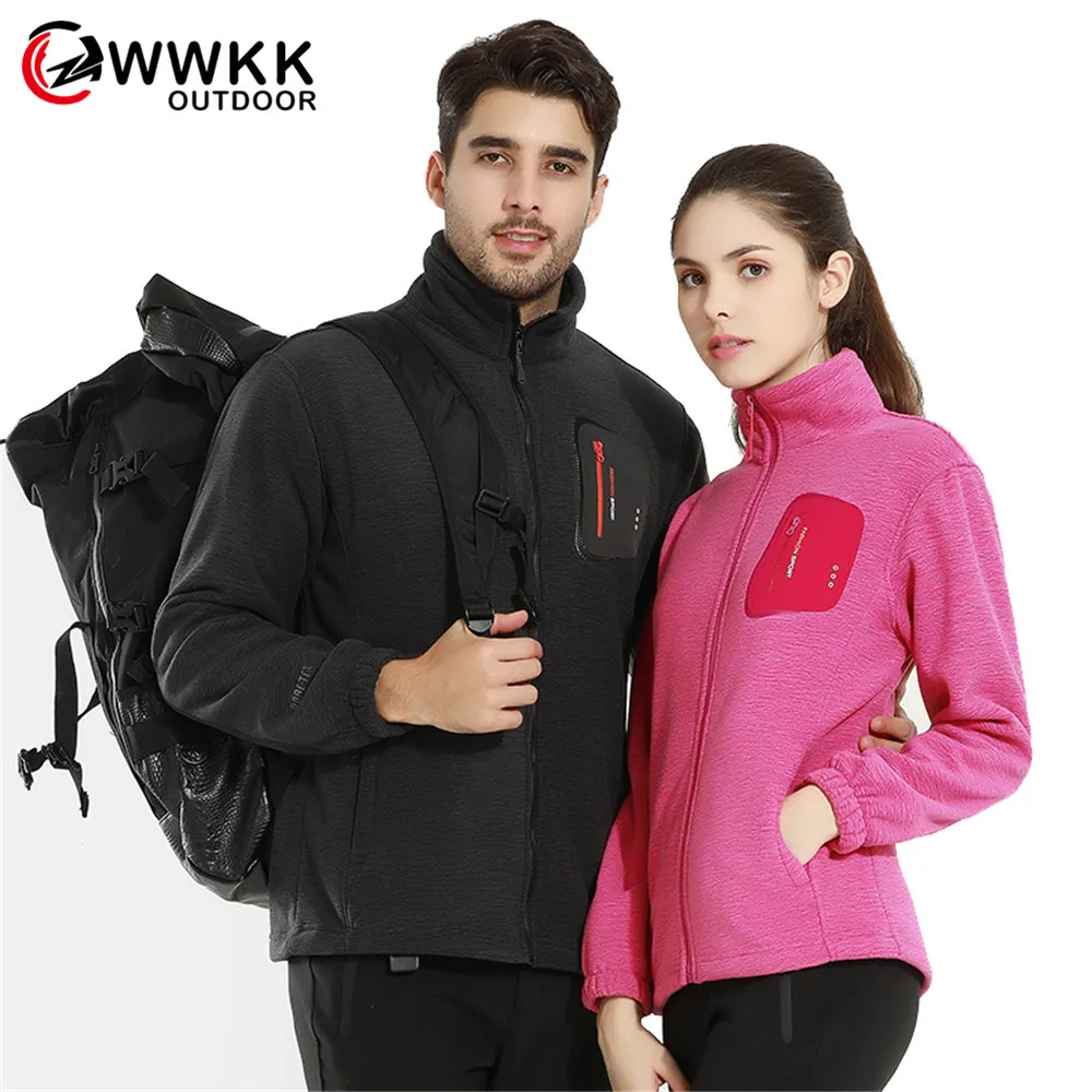 Новинка парные флисовые походные износостойкие куртки Мужская осенне зимняя