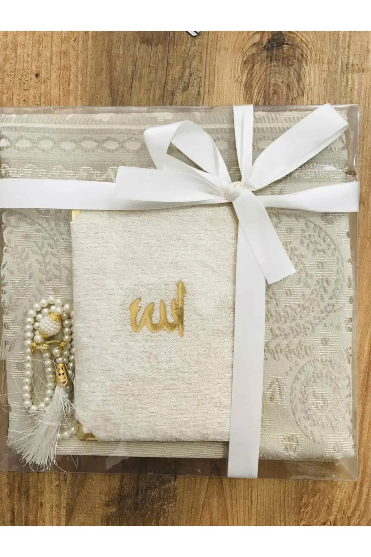 

Набор белых молитвенных ковриков, 3 шт., 1 шериф Yasini, 1 молитвенный коврик, 1 четки