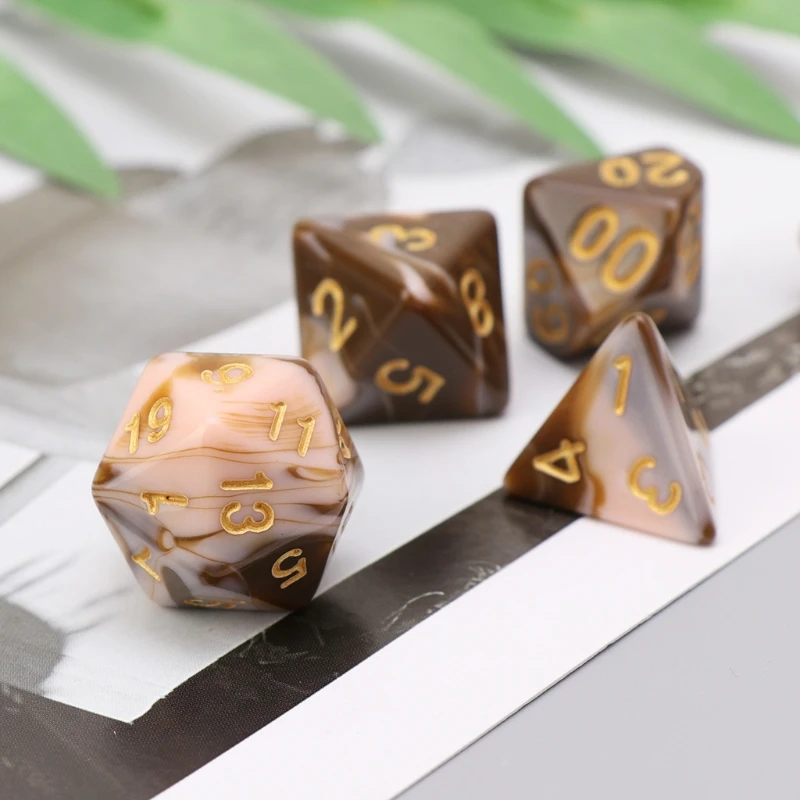 7 шт./набор игральные кости D4 D6 D8 D10 D12 D20 для подземелий и драконов D &amp ррг поли игры