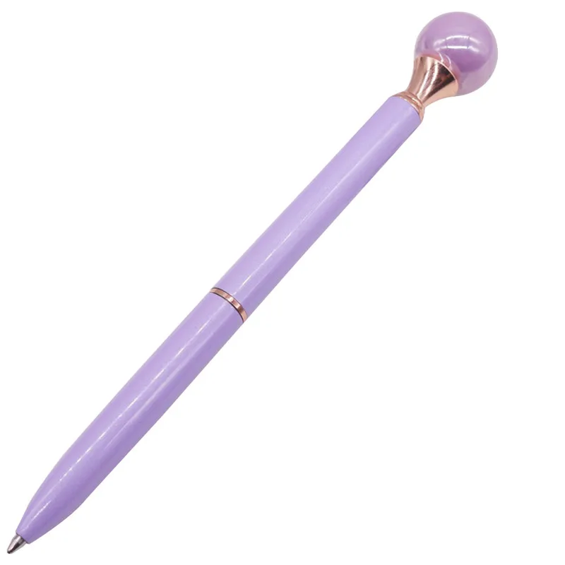 purple pole 1 шт перламутровая ручка 0,7 мм шариковая ручка студент, школа, офис ручка для письма металлическая ручка для подарка - Цвет: purple pole