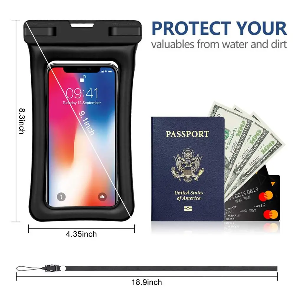 Универсальный Водонепроницаемый Чехол OBAFU для iPhone X XS MAX 8 7 6 s 5 Plus чехол сумка чехлы