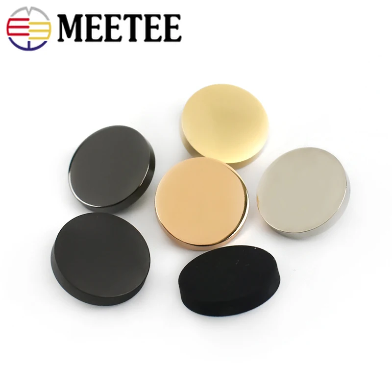 

Meetee 30pcs 12-25mm Black Gold Silver Metal Buttons for Suit Jacket Coat Sewing Accessories Wholesale Buttons E3-1+