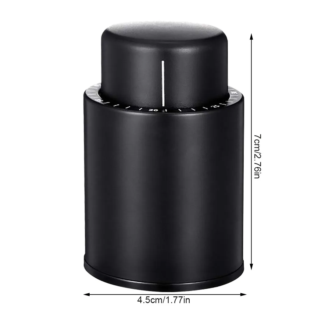 

Reusable Wine Bottle Stopper Beverage Vacuum Sealer Saver with Time Scale for Fresh Keeping