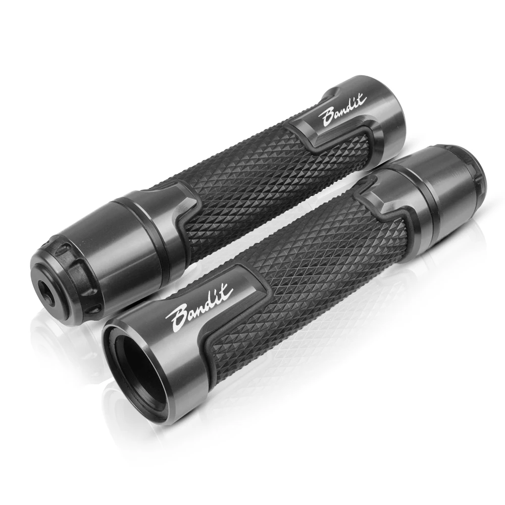 gray 7/8 ''22 мм для SUZUKI GSF 250 600 600S 650 650S 650N 1200 1250 Bandit 650S мотоциклетные ручки заканчивается акустическая система ручной Руль - Цвет: gray