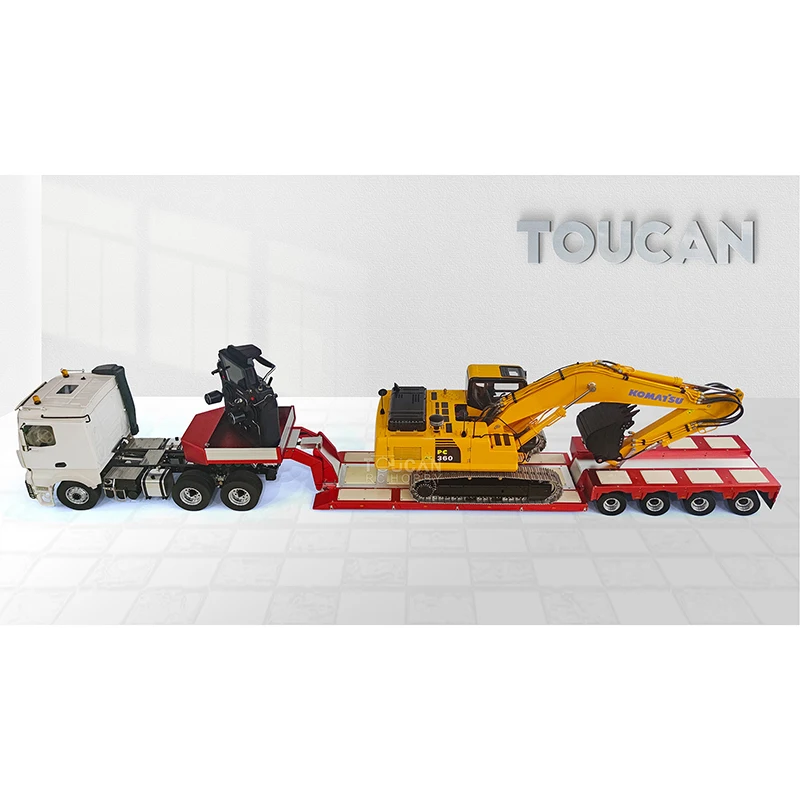 Металлический гидравлический экскаватор 1/14 LESU Komatsu PC360 RC модель RTR DG 999 ЧПУ тяжелый