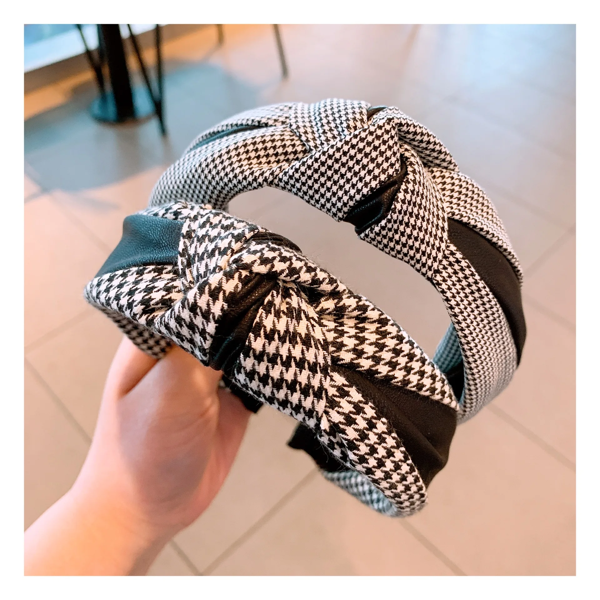 Повязка для волос в корейском ретро-стиле с бантом и цветами |