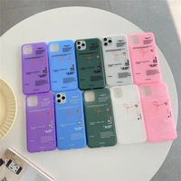 candy jelly letter label phone case for iphone 12 11 pro x xr xs max 7 8 plus cute superior solid frosted soft silicon cover