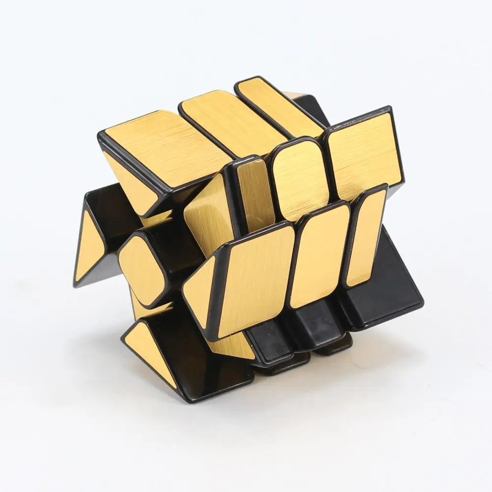 Mofangjiaoshi Windmirror Cube Magic Fire Wheels Золотой Серебристый Матовый скоростной куб 3x3x3 для