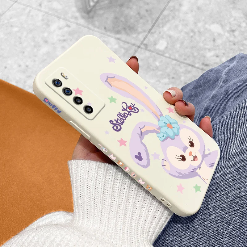 

Lovely Cartoon Pattern Liquid Silicone Shockproof Back Cover For Honor play 4 4t 4tpro Honor v30 30 20 X10 X10max