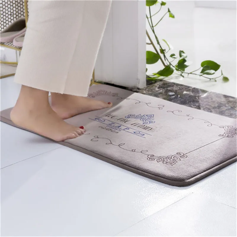 Всасывающий напольный коврик для спальни дверь кухни ванной нескользящий Ванная