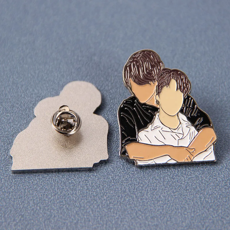 K-pop Band Sweet Jinmin Hugging GAY LGBTQ Pride Enamel Brooch Pin Hat Bag Collar Lapel Pins Badges Fashion Jewelry Accessories | Украшения