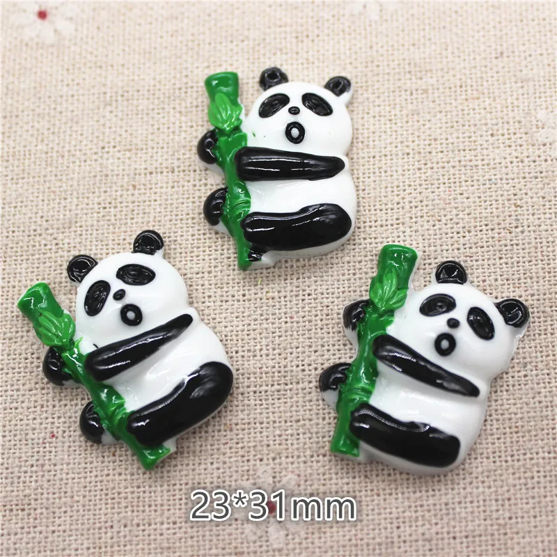 10 шт. милые Мультяшные панды едят фрукты/мороженое/бамбуковые миниатюрные