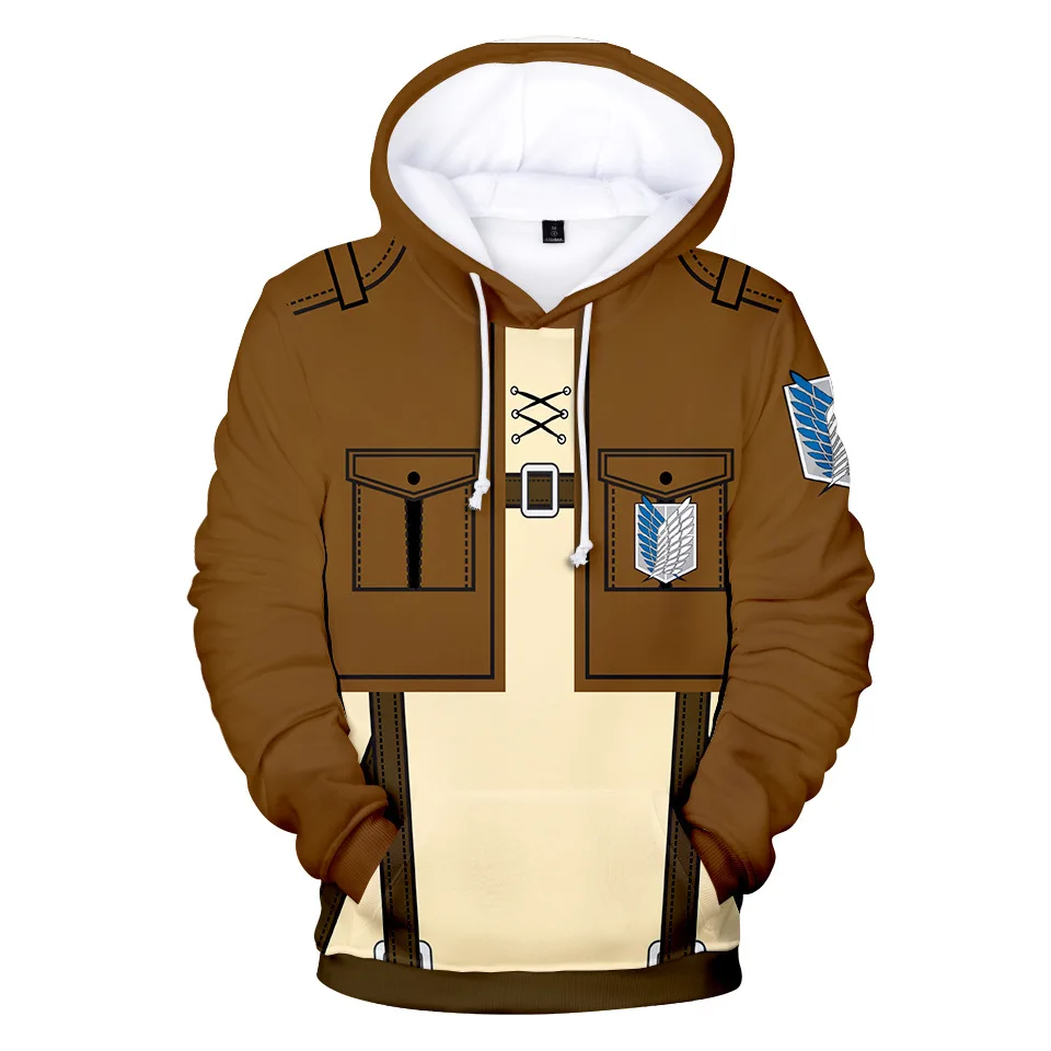 

Куртка креативная «атака на Титанов» для мужчин и женщин, костюмы из хлопка с капюшоном с логотипом съемки корпуса, мужские пуловеры