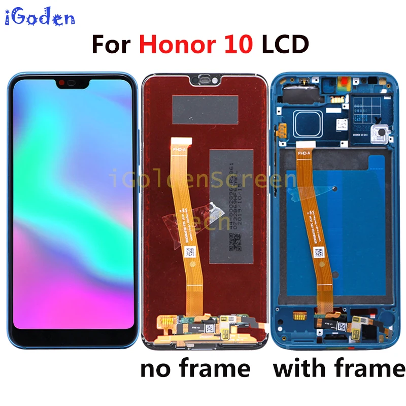 Оригинальный ЖК дисплей для Huawei Honor 10 сенсорная панель дигитайзер в сборе
