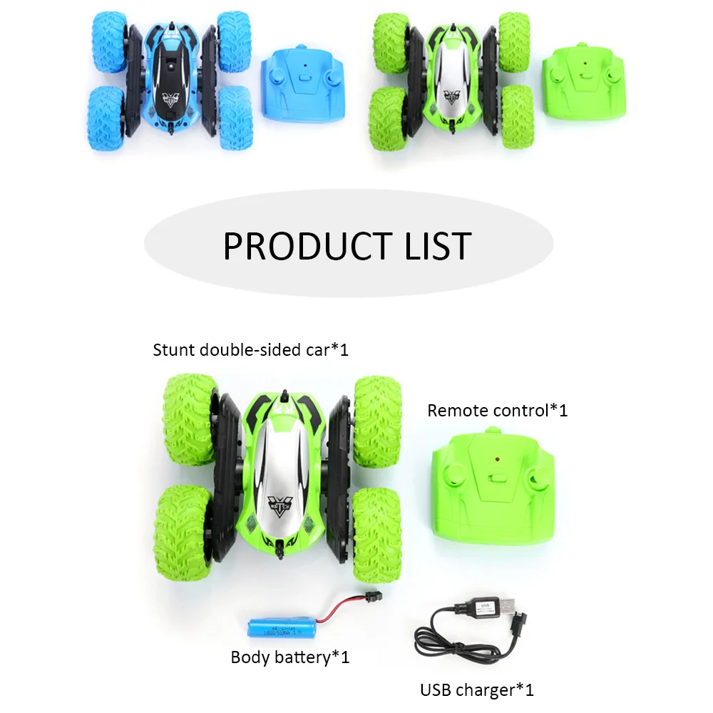 Радиоуправляемый автомобиль 2 4G 4CH трюки дрифта деформации багги Rock Crawler Roll 360