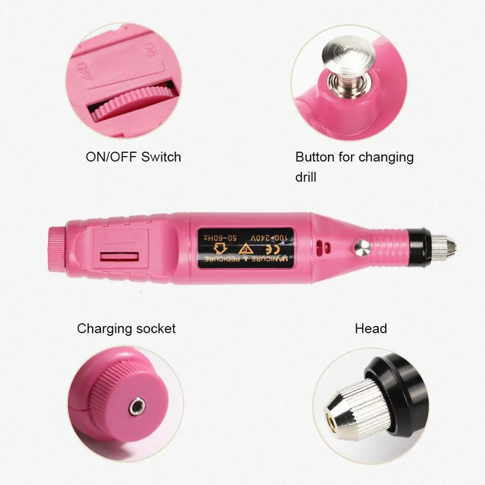 Профессиональный электрический сверлильный станок для ногтей маникюрный