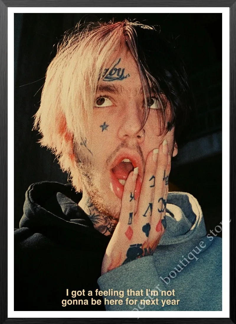 Хип-хоп рэпер Lil Peep постер наклейки на стену Винтаж крафт-бумага печать Высокое