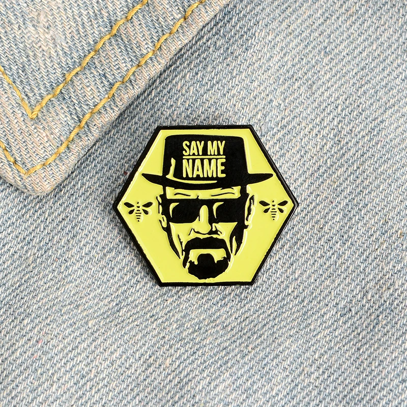 Br Ba эмалированные булавки скажите что меня зовут Вальтер белая пчела брошь в виде