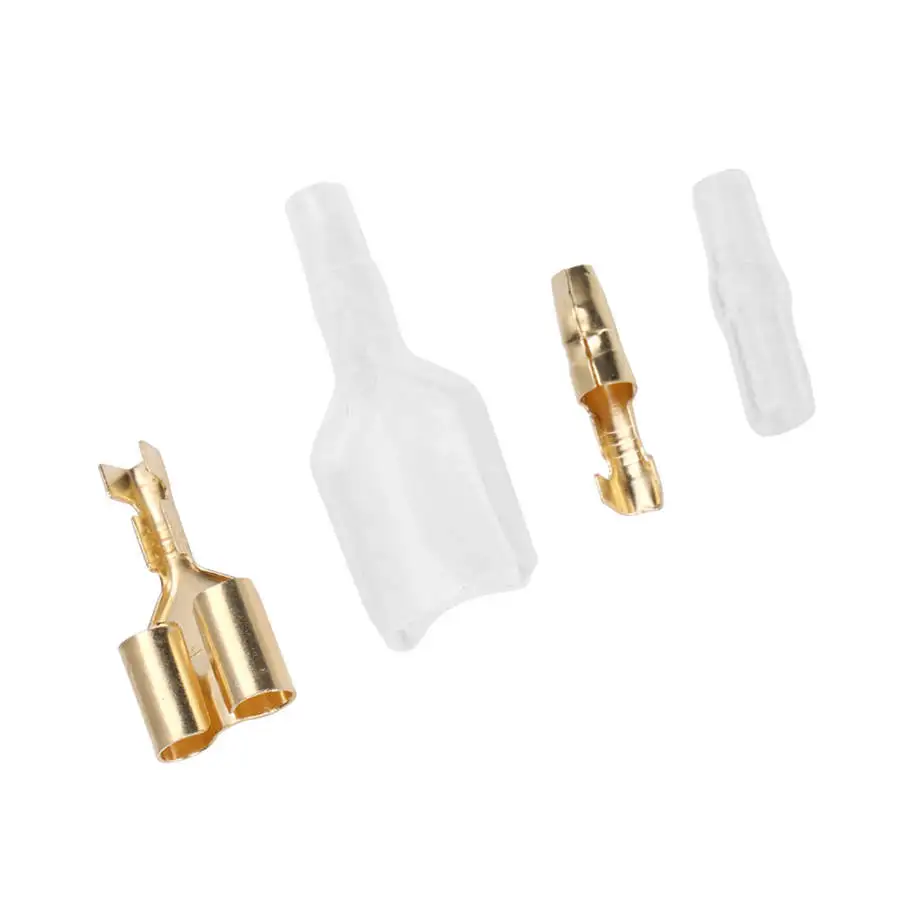 20 Set 1-2 Female/Male Crimp Terminal with Sleeve Brass Flame Retardant | Дом и сад