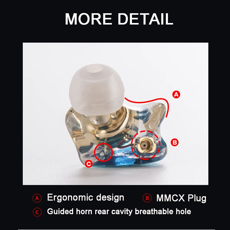 Наушники MMCX на заказ с шумоподавлением со звездами сменные спортивные наушники