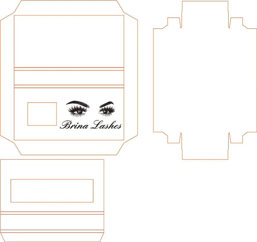 100/упаковка оптовая продажа коробка для упаковки накладных ресниц коробки