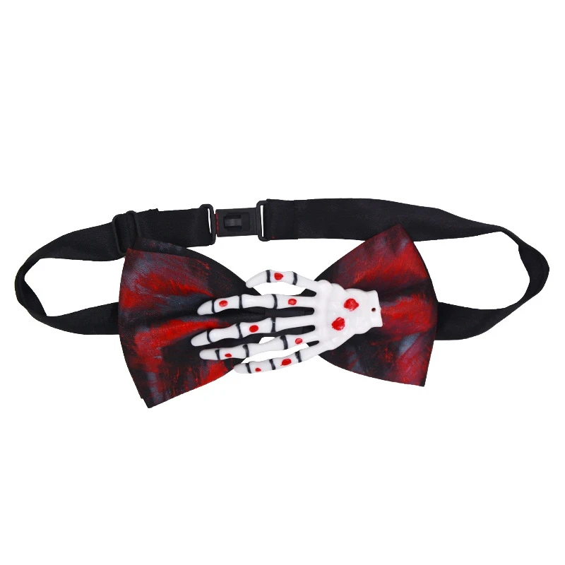 Хэллоуин призрак фестиваль ужас галстук-бабочка кровотечение галстук для жениха