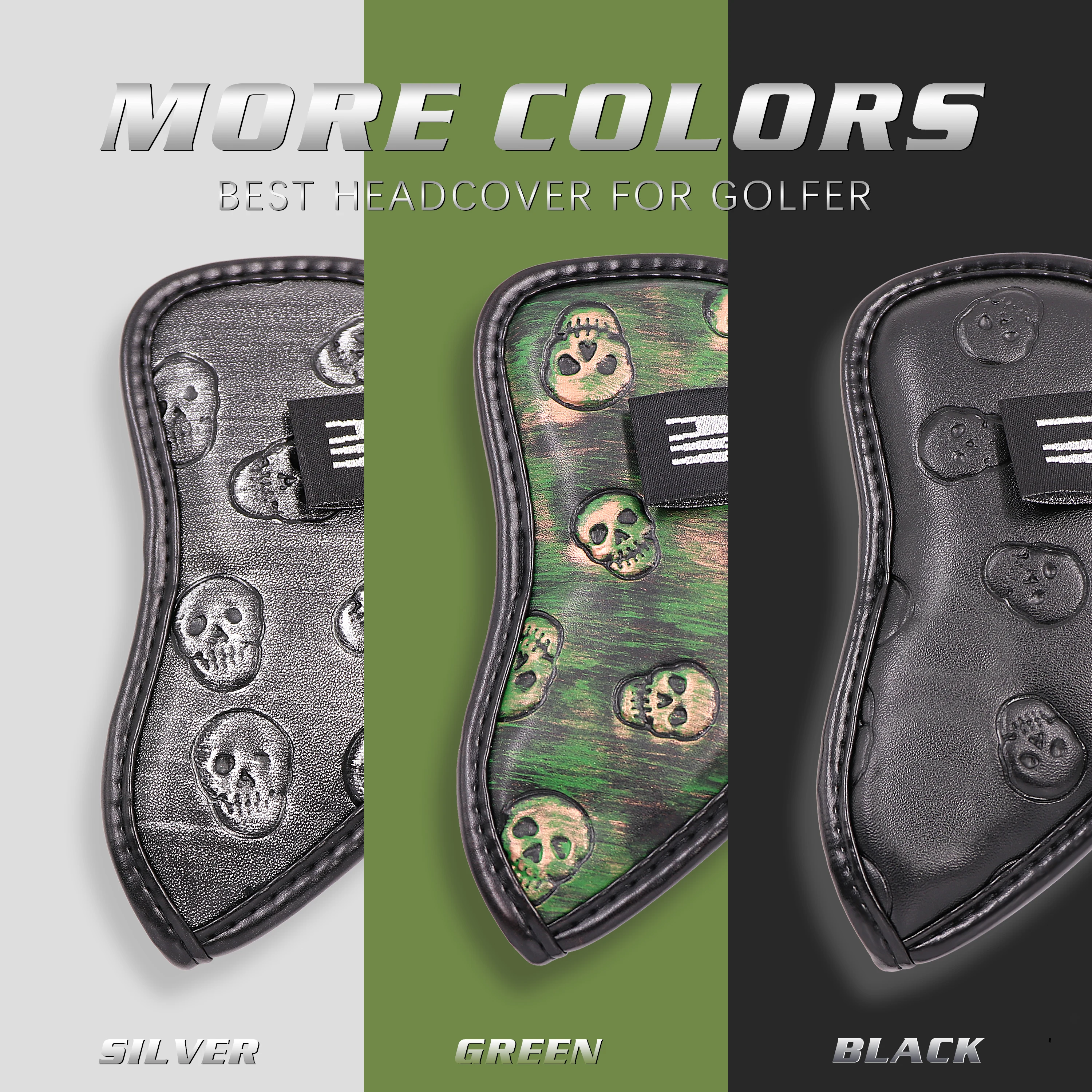 Новый оригинальный чехол с черепом монстром для гольфа железной головкой из 12