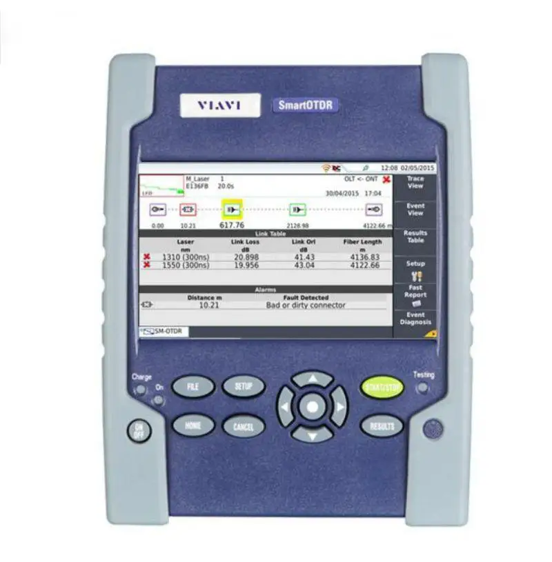 JDSU VIAVI ручной SmartOTDR E100AS SM OTDR тестер 1310 нм 30/30дБ однорежимный оптический